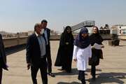 بازدید معاون توسعه و برنامه ریزی منابع دانشگاه از پروژه های عمرانی بیمارستان آرش