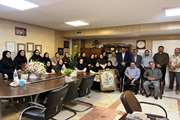 تجلیل مدیر و کارکنان واحد های اداری بیمارستان آرش از رئیس بیمارستان به مناسبت روز پزشک