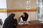 غربالگری فشار خون و مشاوره مامائی به مناسبت هفته سلامت بانوان در بیمارستان آرش