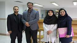 دیدار رئیس و مدیر بیمارستان جامع بانوان آرش با مسئول روابط عمومی به مناسبت روز ارتباطات