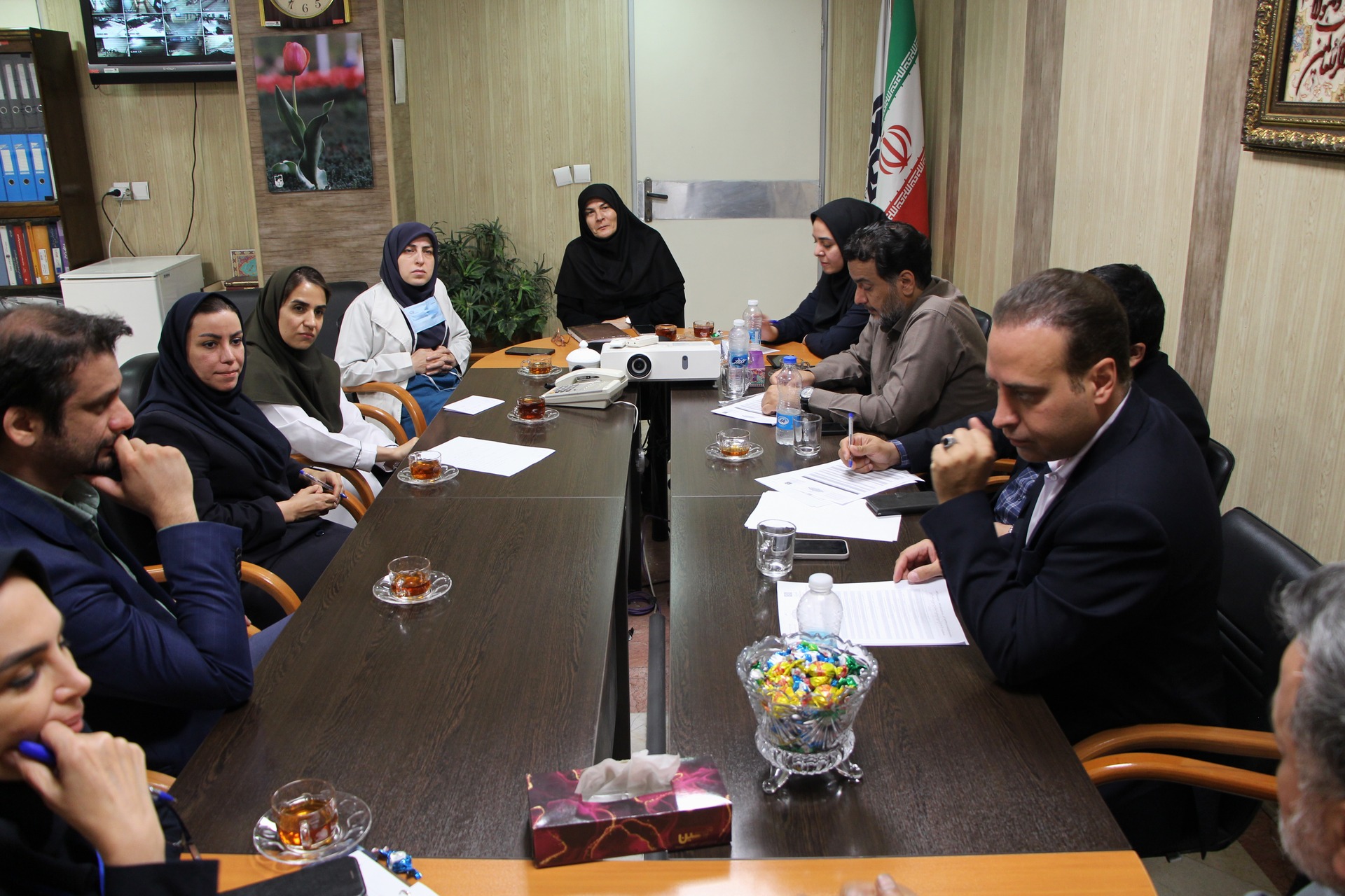 بازدید رئیس اداره دفتر بازرسی دانشگاه از بیمارستان آرش و ارزیابی زیرساخت‌های بحران